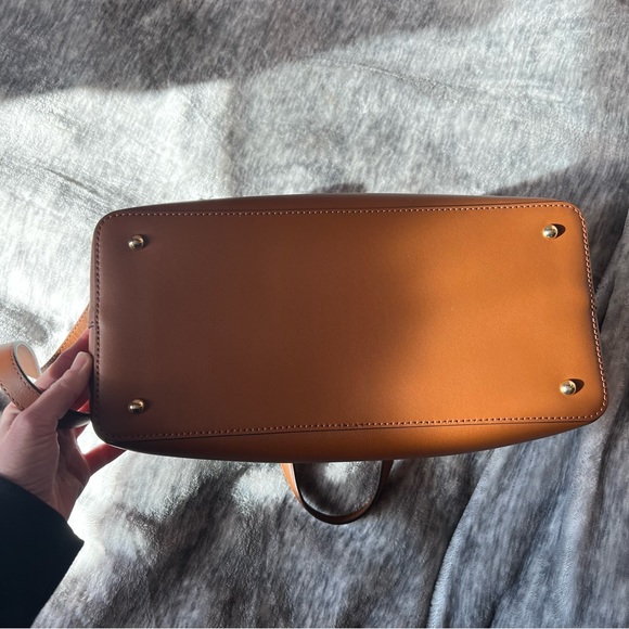 LAUREN BY RALPH LAUREN TAN SHOULDER BAG CROSSBODY LOGO - Picture 5 of 15